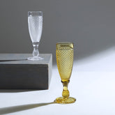 Siara Amber Stem Glass Set of 6